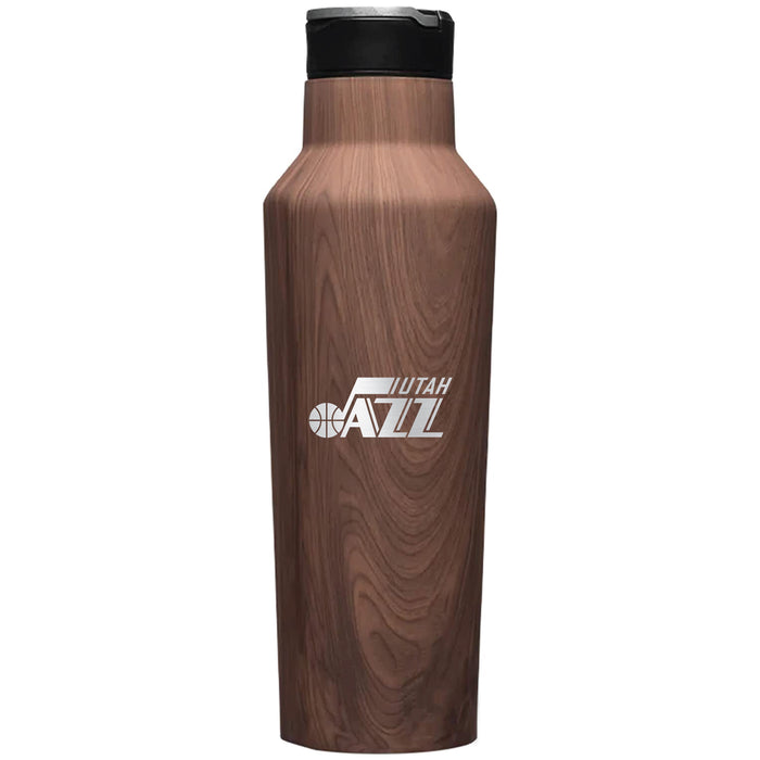 Corkcicle Insulated Canteen Water Bottle with Utah Jazz Etched Primary Logo