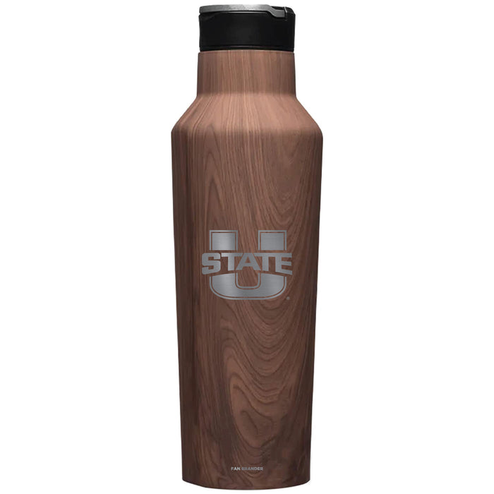 Corkcicle Insulated Canteen Water Bottle with Utah State Aggies Primary Logo