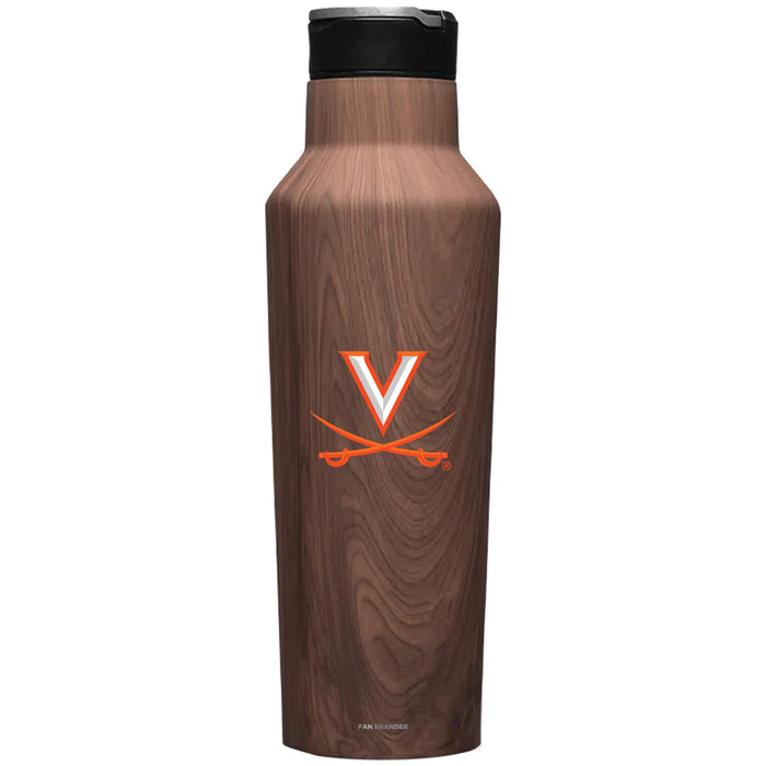 Corkcicle Insulated Canteen Water Bottle with Virginia Cavaliers Primary Logo