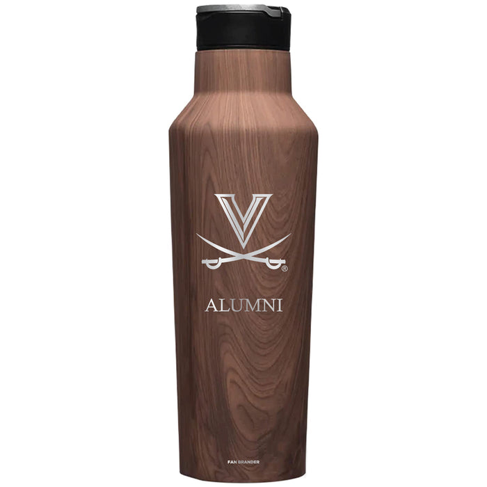Corkcicle Insulated Canteen Water Bottle with Virginia Cavaliers Mom Primary Logo