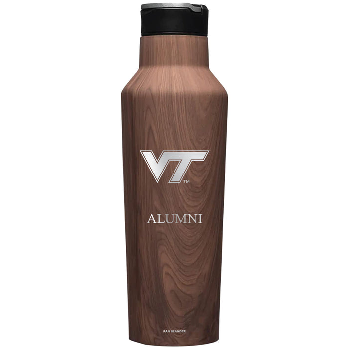 Corkcicle Insulated Canteen Water Bottle with Virginia Tech Hokies Alumni Primary Logo