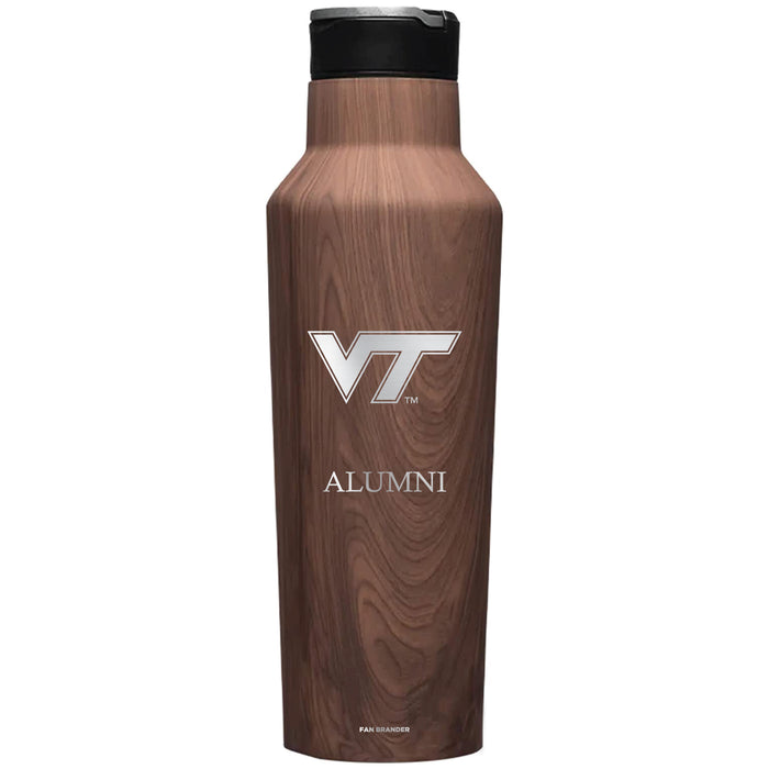 Corkcicle Insulated Canteen Water Bottle with Virginia Tech Hokies Mom Primary Logo