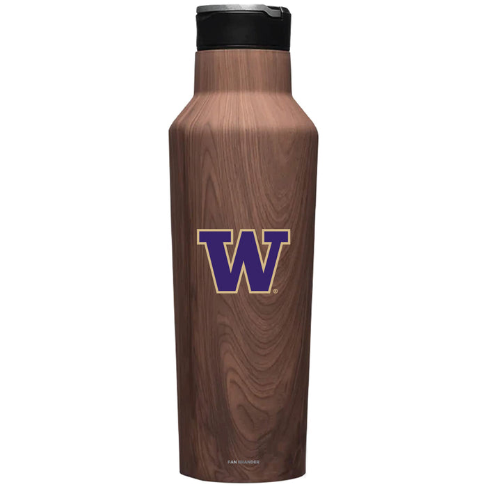 Corkcicle Insulated Canteen Water Bottle with Washington Huskies Primary Logo