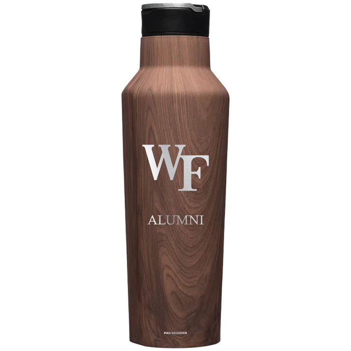 Corkcicle Insulated Canteen Water Bottle with Wake Forest Demon Deacons Mom Primary Logo
