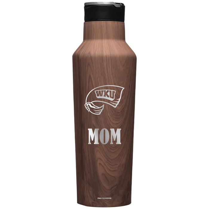 Corkcicle Insulated Canteen Water Bottle with Western Kentucky Hilltoppers Mom Primary Logo