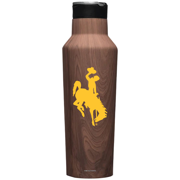 Corkcicle Insulated Canteen Water Bottle with Wyoming Cowboys Primary Logo