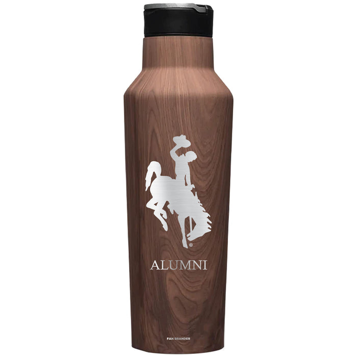 Corkcicle Insulated Canteen Water Bottle with Wyoming Cowboys Alumni Primary Logo