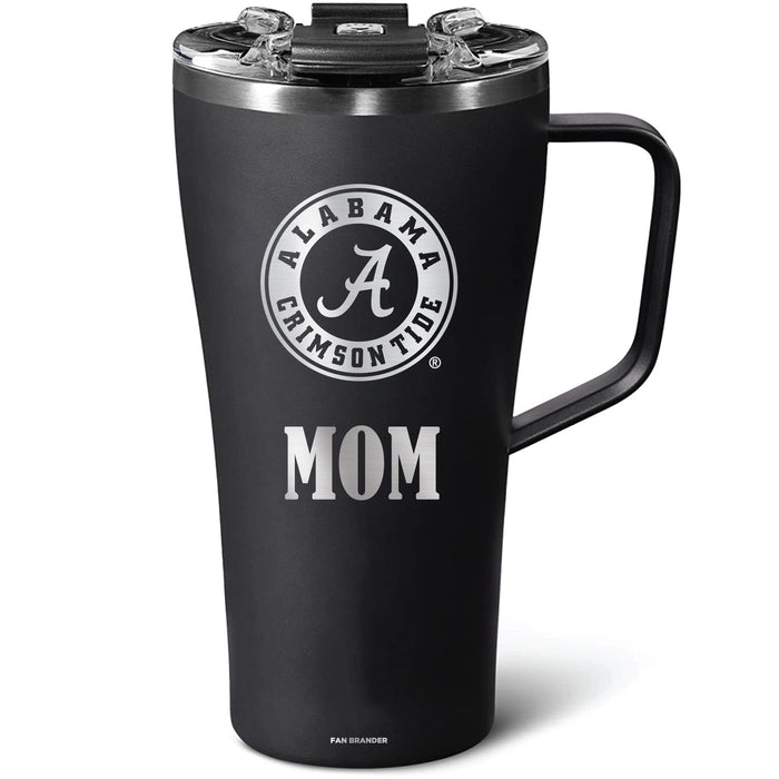 BruMate Toddy 22oz Tumbler with Alabama Crimson Tide Mom Primary Logo