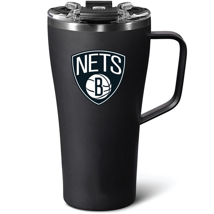 BruMate Toddy 22oz Tumbler with Brooklyn Nets Primary Logo
