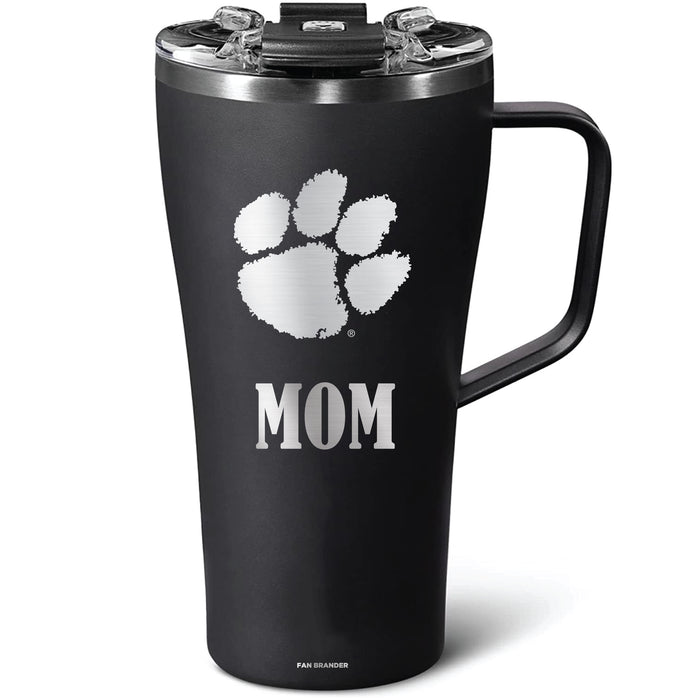 BruMate Toddy 22oz Tumbler with Clemson Tigers Mom Primary Logo