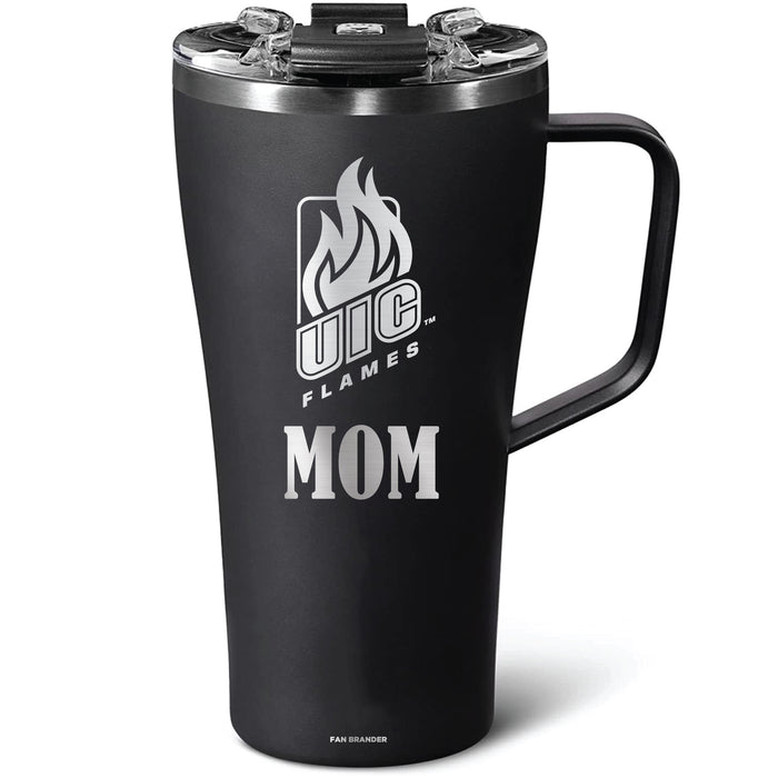 BruMate Toddy 22oz Tumbler with Illinois @ Chicago Flames Mom Primary Logo