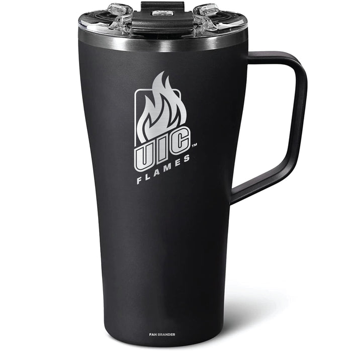 BruMate Toddy 22oz Tumbler with Illinois @ Chicago Flames Primary Logo