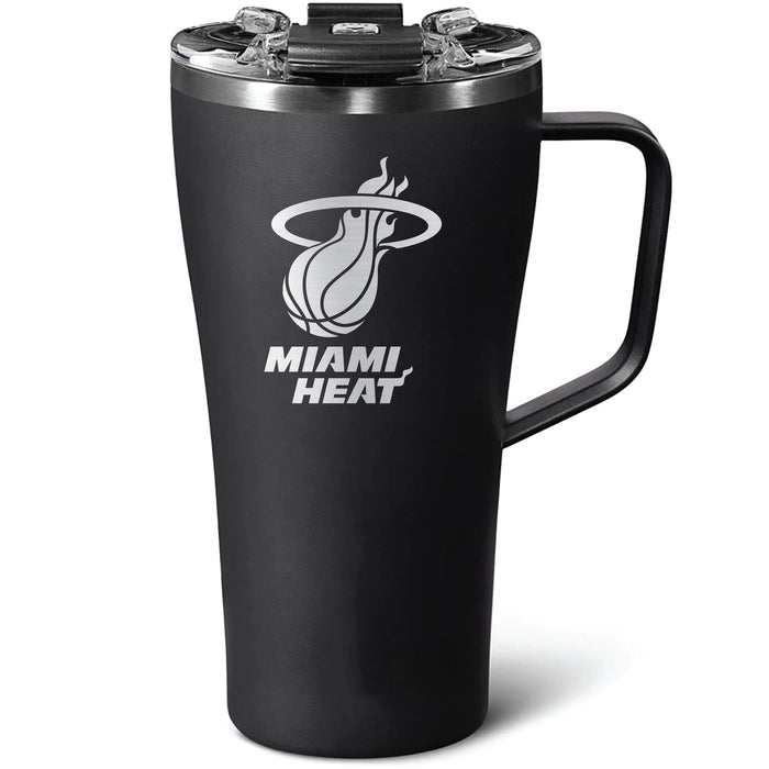 BruMate Toddy 22oz Tumbler with Miami Heat Etched Primary Logo
