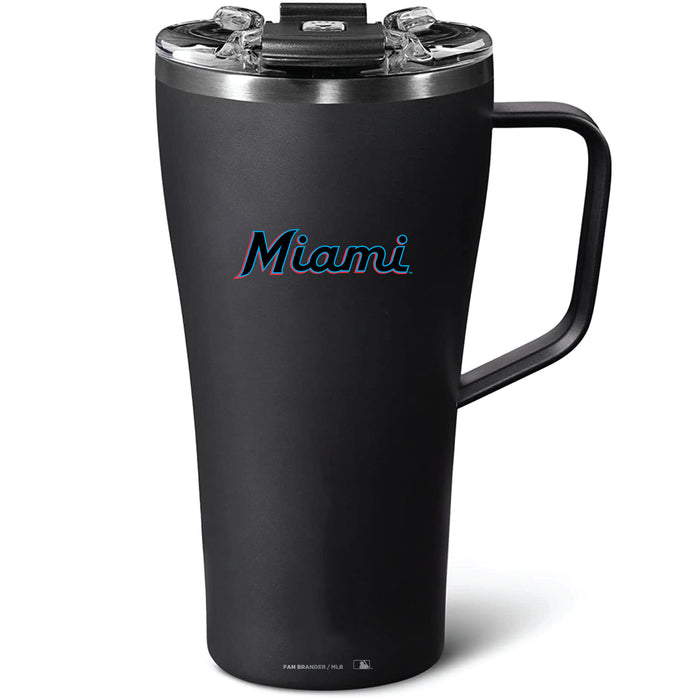 BruMate Toddy 22oz Tumbler with Miami Marlins Wordmark Logo