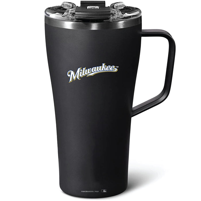 BruMate Toddy 22oz Tumbler with Milwaukee Brewers Wordmark Logo