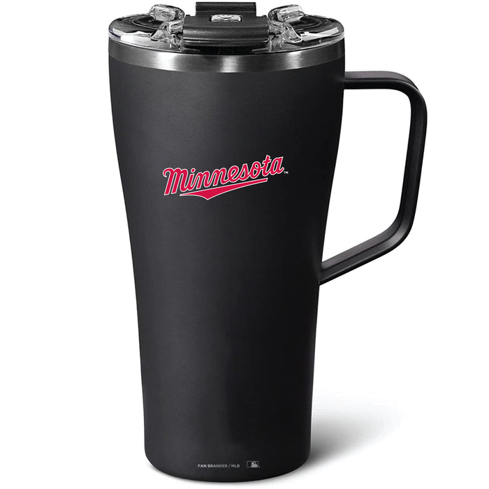 BruMate Toddy 22oz Tumbler with Minnesota Twins Wordmark Logo