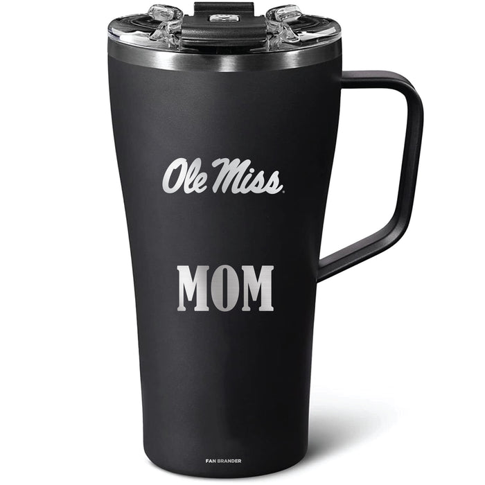 BruMate Toddy 22oz Tumbler with Mississippi Ole Miss Mom Primary Logo