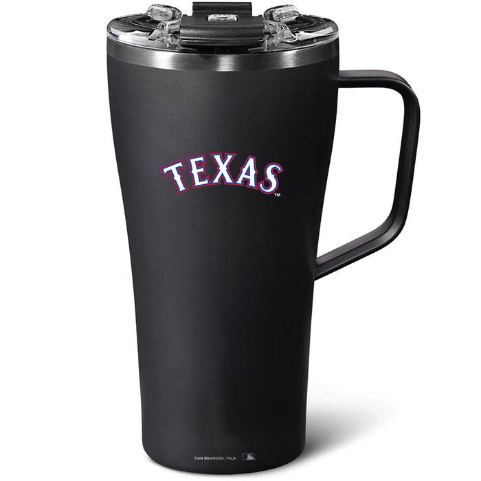 BruMate Toddy 22oz Tumbler with Texas Rangers Wordmark Logo