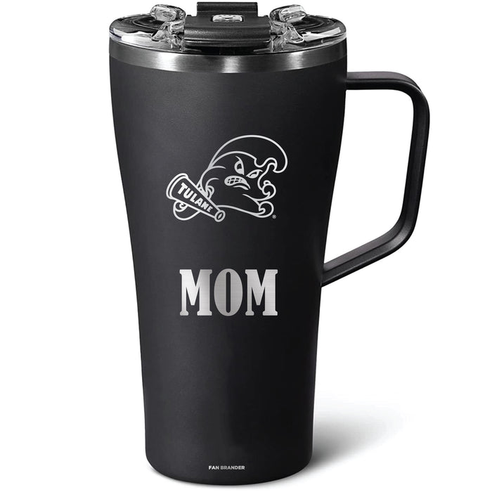 BruMate Toddy 22oz Tumbler with Tulane Green Wave Mom Primary Logo