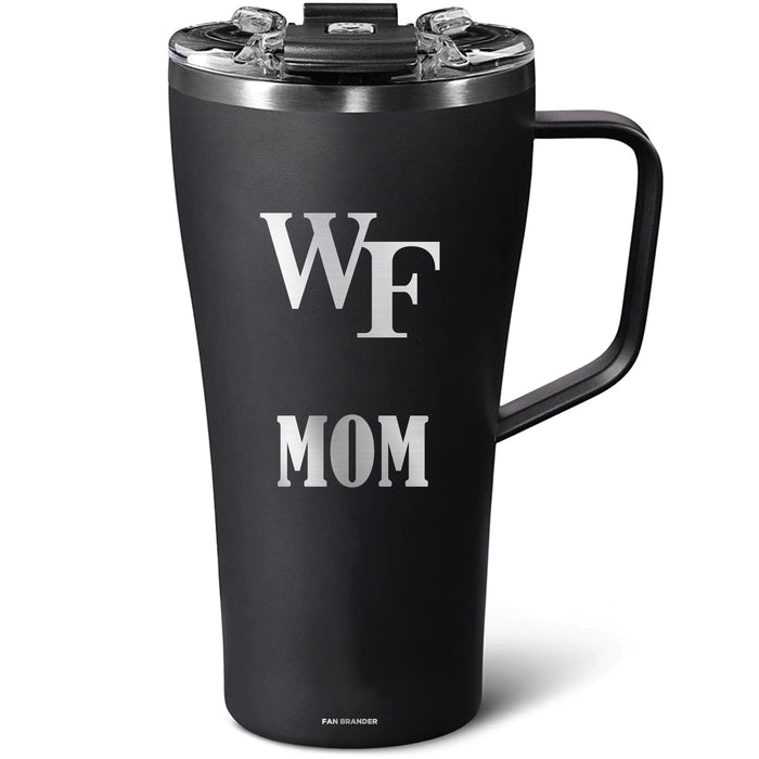 BruMate Toddy 22oz Tumbler with Wake Forest Demon Deacons Mom Primary Logo
