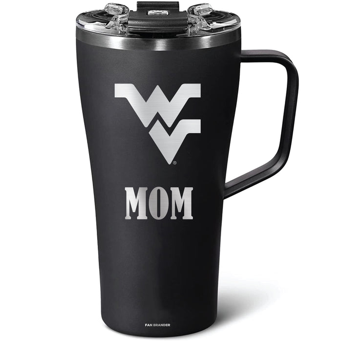 BruMate Toddy 22oz Tumbler with West Virginia Mountaineers Mom Primary Logo