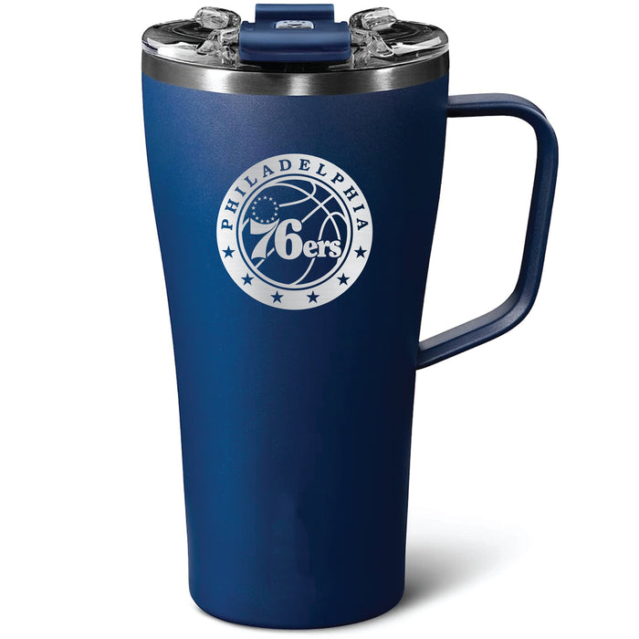 BruMate Toddy 22oz Tumbler with Philadelphia 76ers Etched Primary Logo