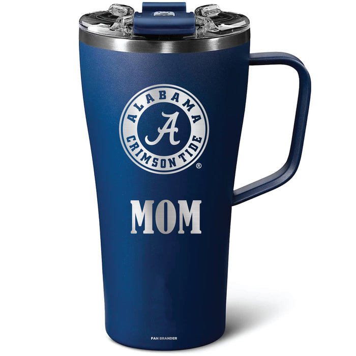 BruMate Toddy 22oz Tumbler with Alabama Crimson Tide Mom Primary Logo