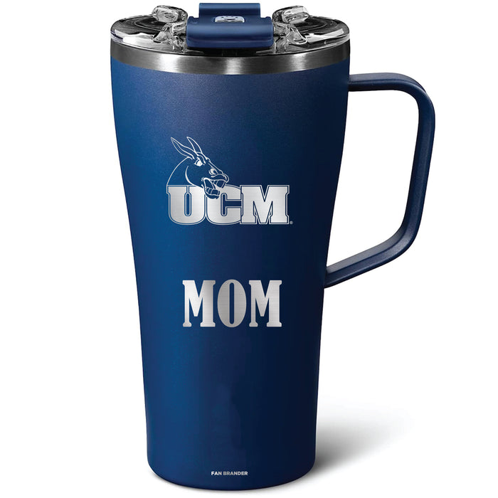 BruMate Toddy 22oz Tumbler with Central Missouri Mules Mom Primary Logo