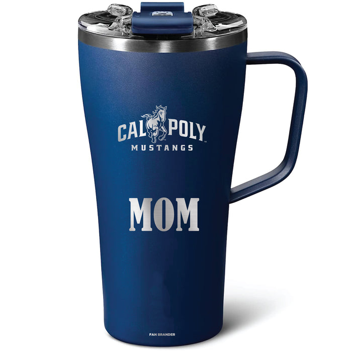 BruMate Toddy 22oz Tumbler with Cal Poly Mustangs Mom Primary Logo