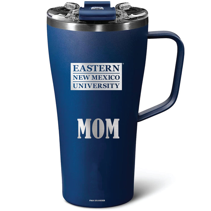BruMate Toddy 22oz Tumbler with Eastern New Mexico Greyhounds Mom Primary Logo