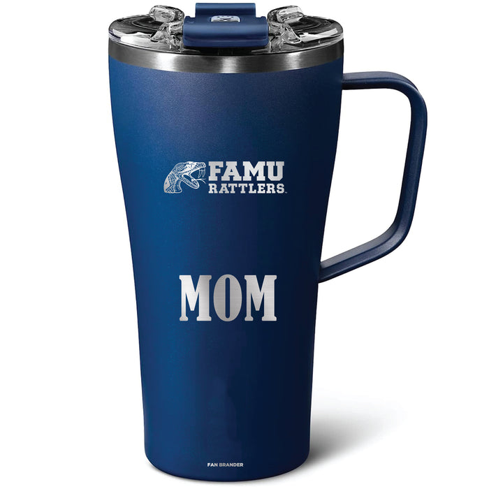 BruMate Toddy 22oz Tumbler with Florida A&M Rattlers Mom Primary Logo