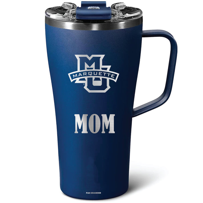 BruMate Toddy 22oz Tumbler with Marquette Golden Eagles Mom Primary Logo