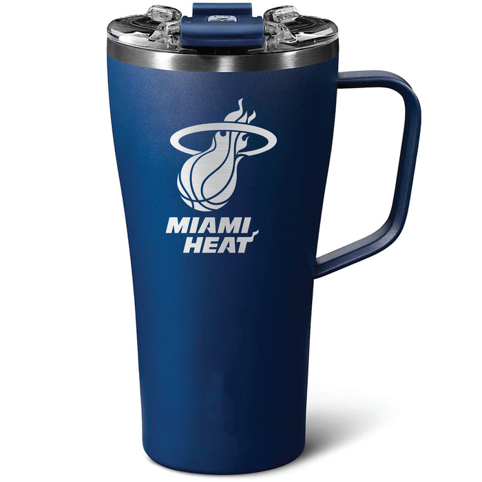 BruMate Toddy 22oz Tumbler with Miami Heat Etched Primary Logo