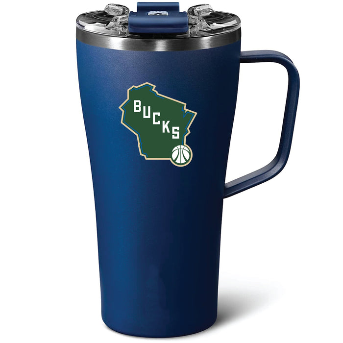 BruMate Toddy 22oz Tumbler with Milwaukee Bucks Alternate 2 Logo