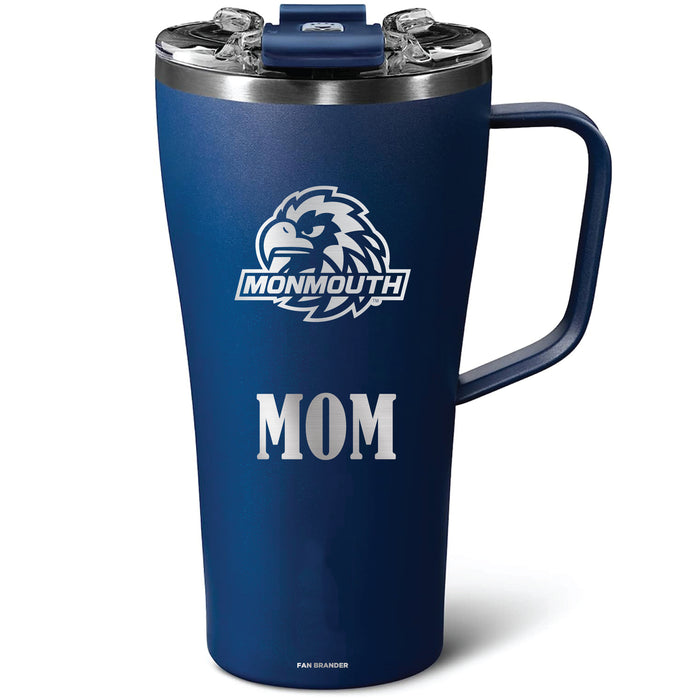 BruMate Toddy 22oz Tumbler with Monmouth Hawks Mom Primary Logo