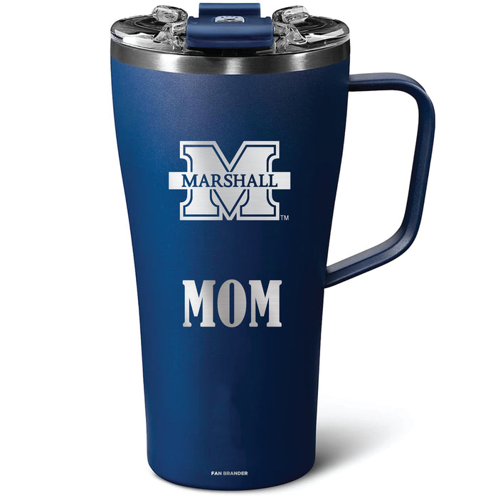 BruMate Toddy 22oz Tumbler with Marshall Thundering Herd Mom Primary Logo