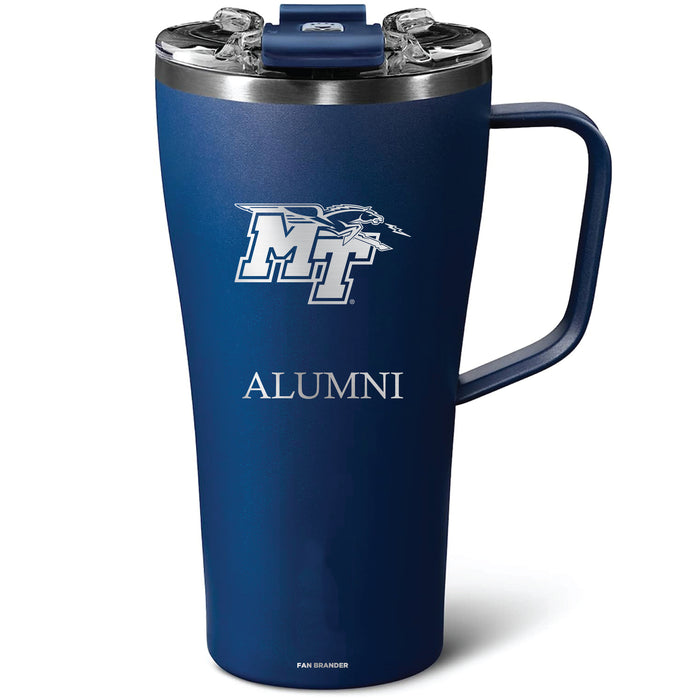 BruMate Toddy 22oz Tumbler with Middle Tennessee State Blue Raiders Alumni Primary Logo