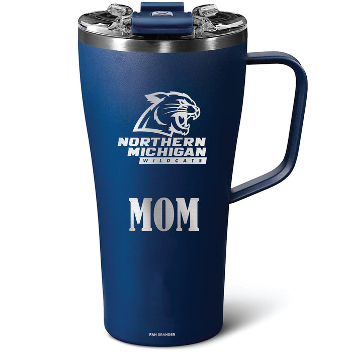 BruMate Toddy 22oz Tumbler with Northern Michigan University Wildcats Mom Primary Logo
