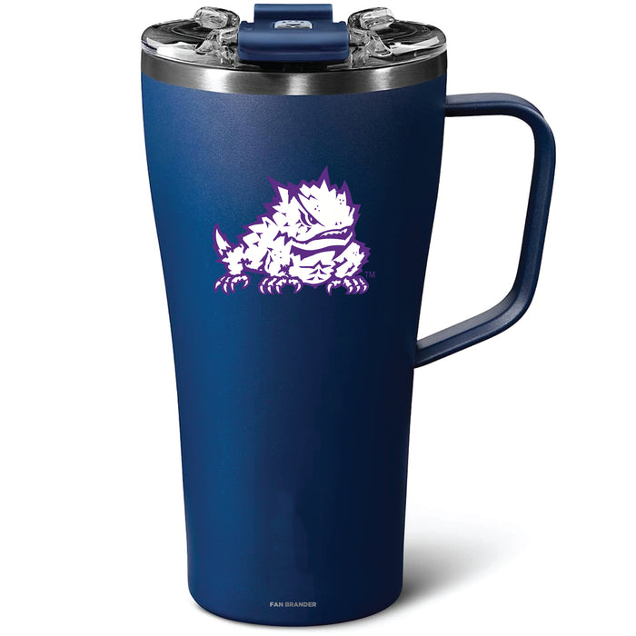 BruMate Toddy 22oz Tumbler with Texas Christian University Horned Frogs Secondary Logo