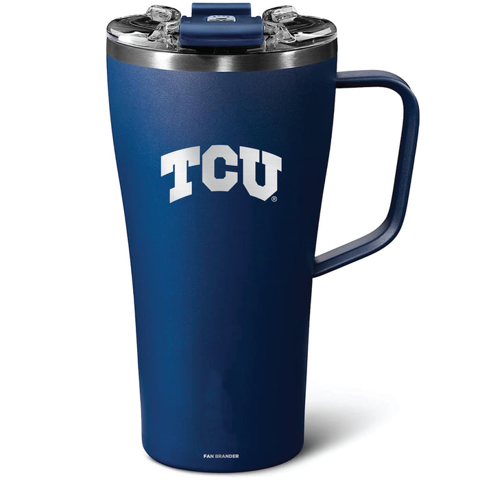 BruMate Toddy 22oz Tumbler with Texas Christian University Horned Frogs Primary Logo