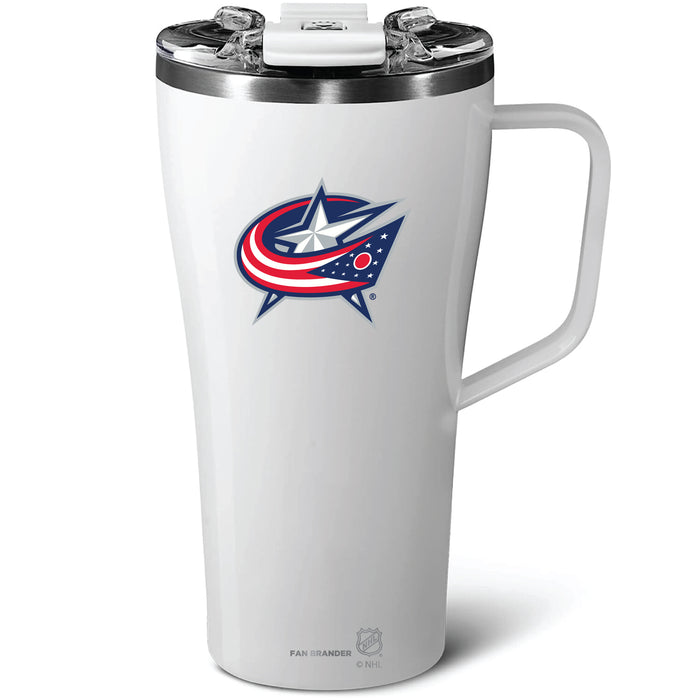 BruMate Toddy 22oz Tumbler with Columbus Blue Jackets Primary Logo