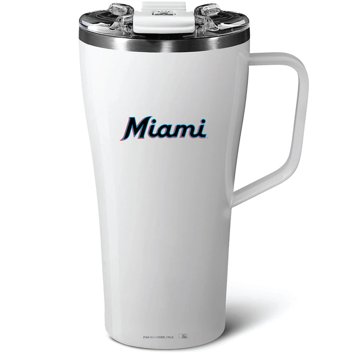 BruMate Toddy 22oz Tumbler with Miami Marlins Wordmark Logo