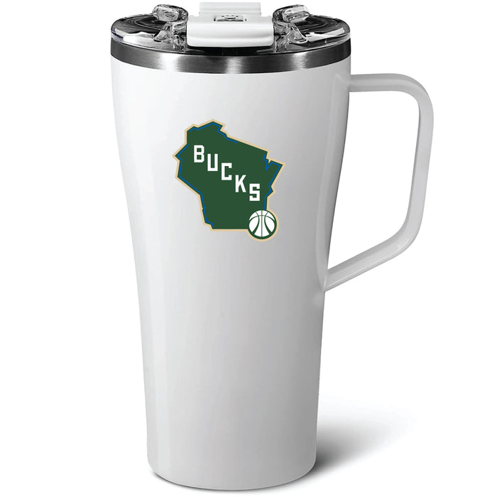 BruMate Toddy 22oz Tumbler with Milwaukee Bucks Alternate 2 Logo