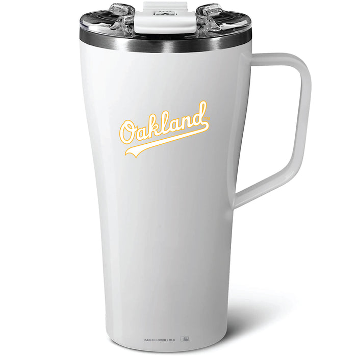 BruMate Toddy 22oz Tumbler with Oakland Athletics Wordmark Logo