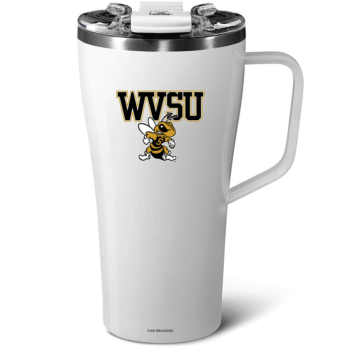 BruMate Toddy 22oz Tumbler with West Virginia State Univ Yellow Jackets Primary Logo