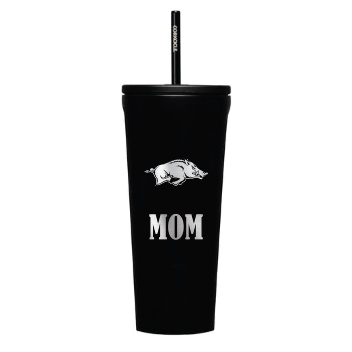 Corkcicle Cold Cup Triple Insulated Tumbler with Arkansas Razorbacks Mom Primary Logo