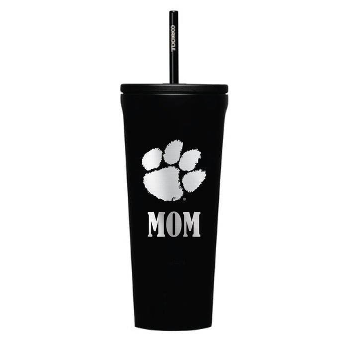 Corkcicle Cold Cup Triple Insulated Tumbler with Clemson Tigers Mom Primary Logo