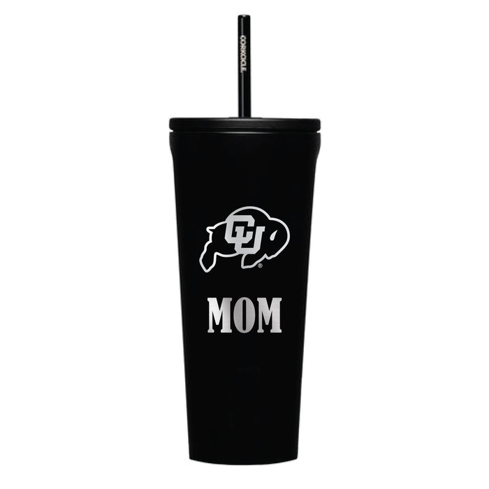 Corkcicle Cold Cup Triple Insulated Tumbler with Colorado Buffaloes Mom Primary Logo