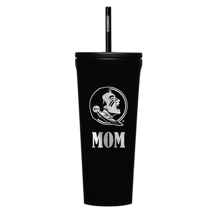 Corkcicle Cold Cup Triple Insulated Tumbler with Florida State Seminoles Mom Primary Logo