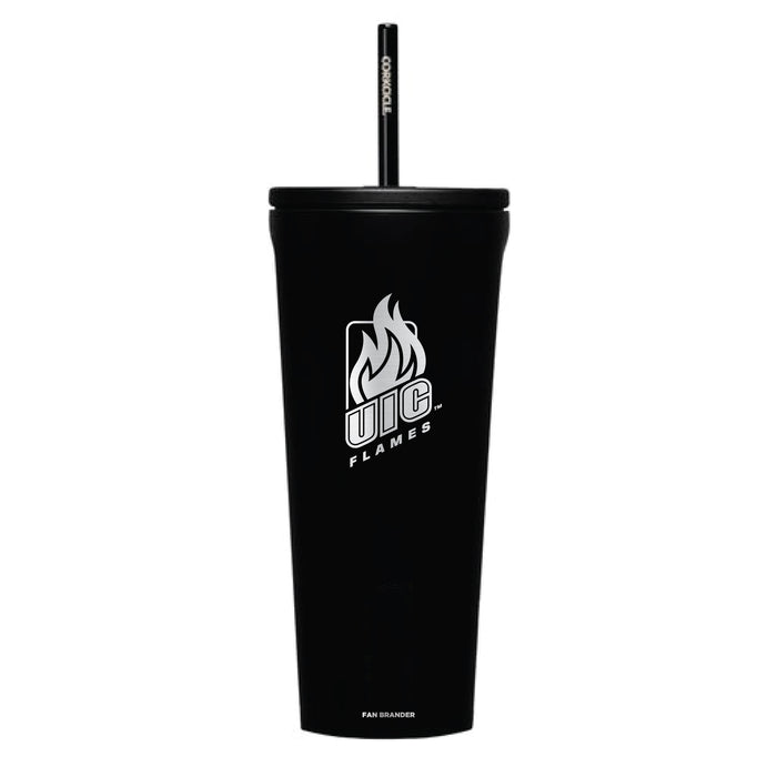 Corkcicle Cold Cup Triple Insulated Tumbler with Illinois @ Chicago Flames Primary Logo